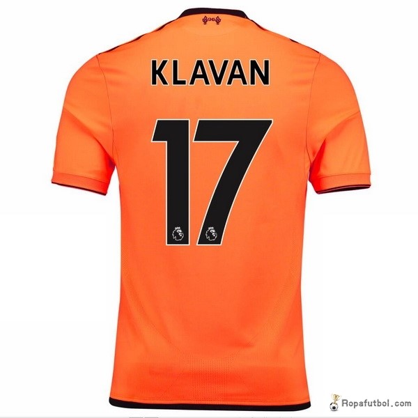 Camiseta Liverpool Replica Tercera Ropa Klavan 2017/18